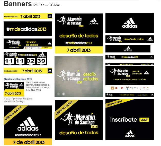 Banners Campaña Maratón Santiago