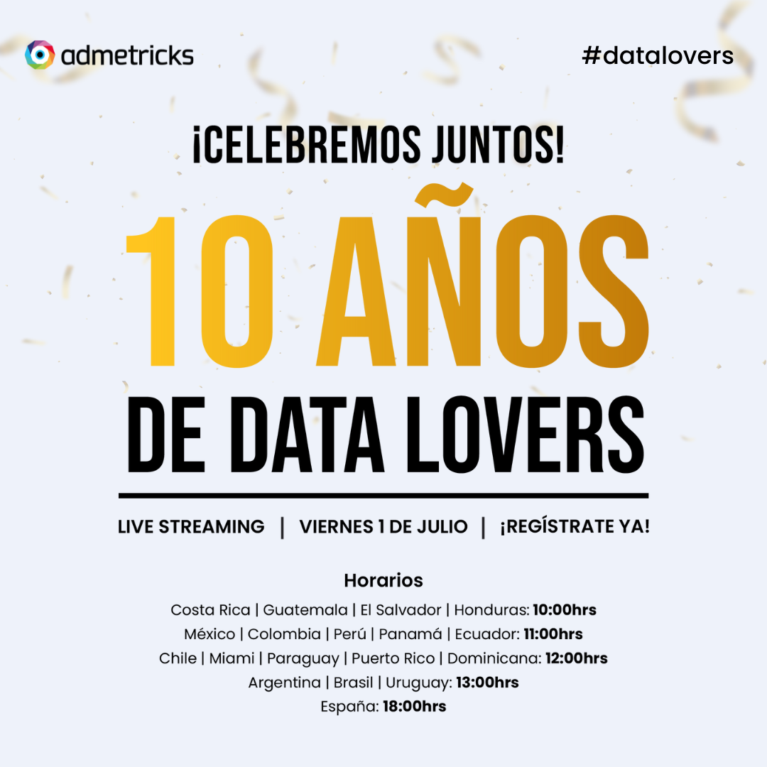 Invitación aniversario 10 data lovers